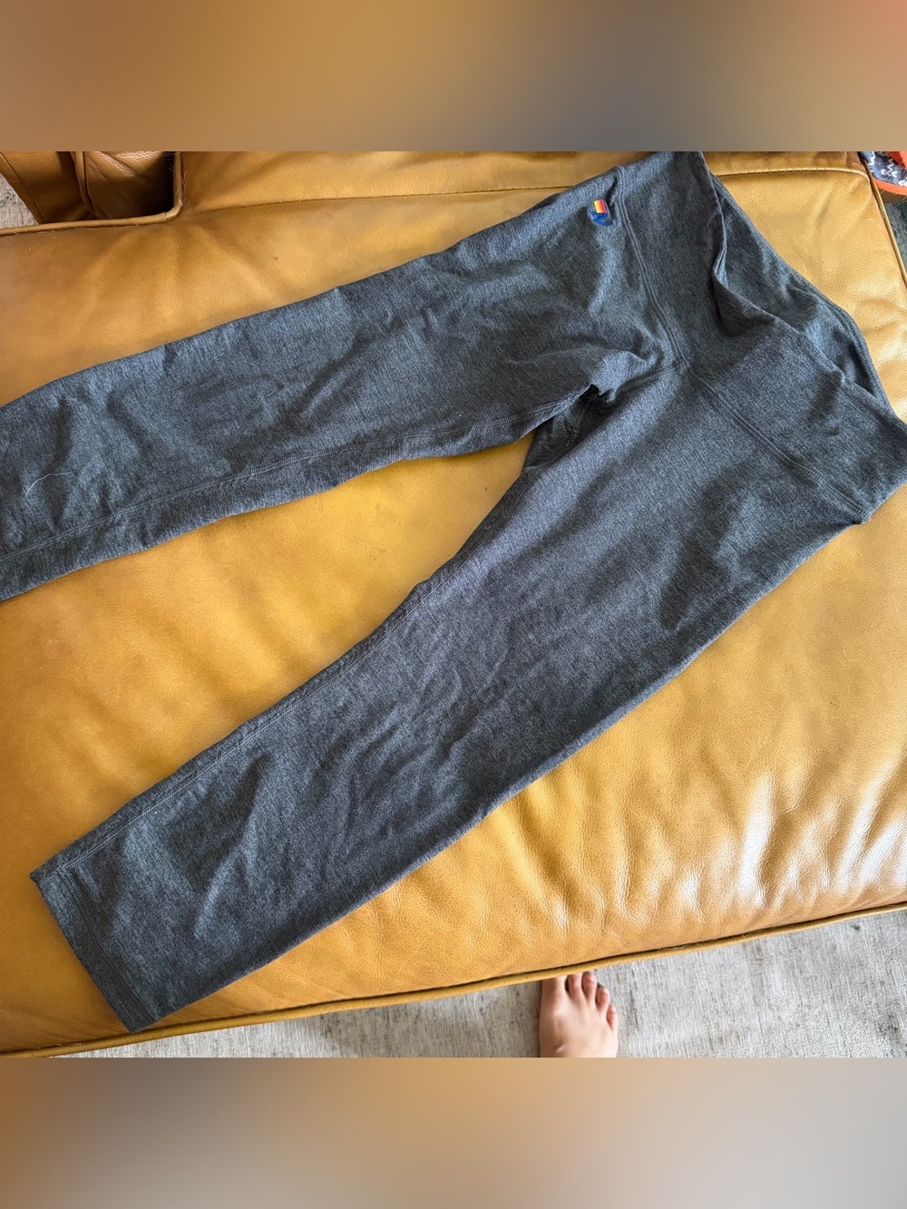 Aviator Nation Charcoal Gray Capri Leggings